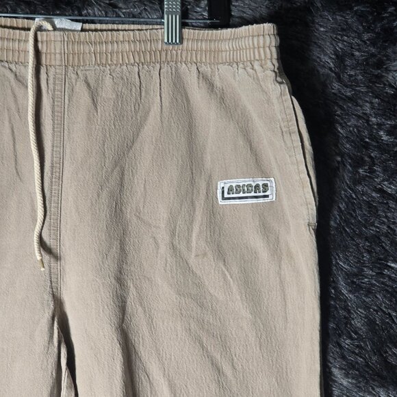 Adidas Originals Vintage Pants Mens 34 Beige Tan Trefoil 80s 90s - Picture 3 of 10